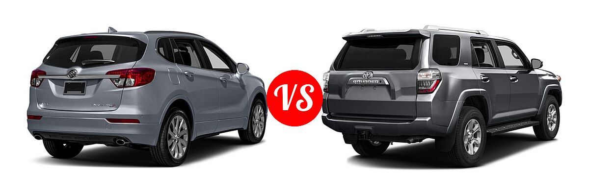 2016 Buick Envision SUV Premium I / Premium II vs. 2016 Toyota 4Runner SUV SR5 / SR5 Premium - Rear Right Comparison