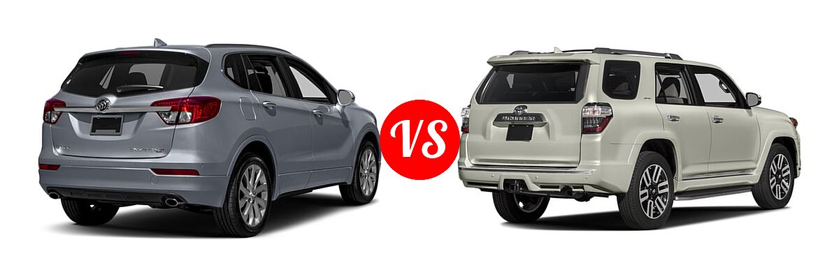 2016 Buick Envision SUV Premium I / Premium II vs. 2016 Toyota 4Runner SUV Limited - Rear Right Comparison