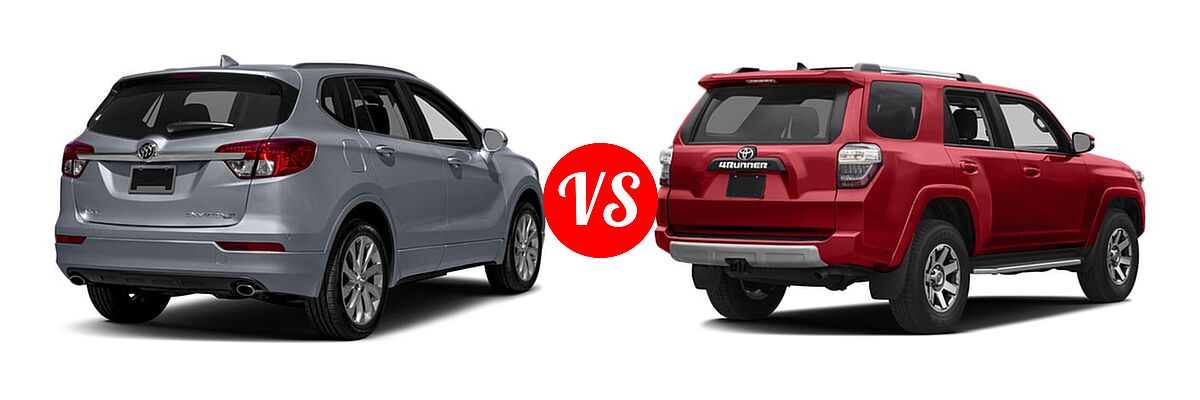 2016 Buick Envision SUV Premium I / Premium II vs. 2016 Toyota 4Runner SUV Trail / Trail Premium - Rear Right Comparison