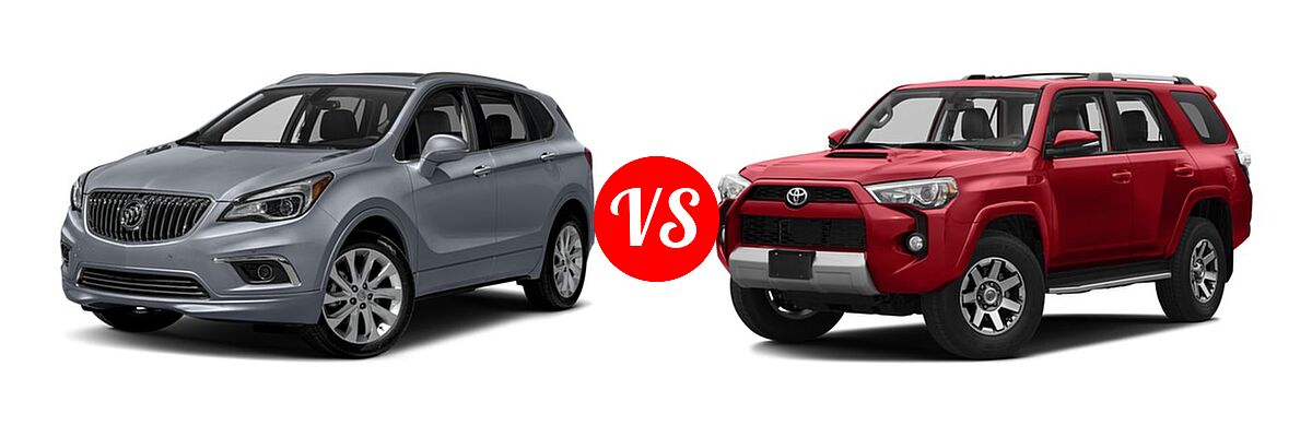 2016 Buick Envision SUV Premium I / Premium II vs. 2016 Toyota 4Runner SUV Trail / Trail Premium - Front Left Comparison