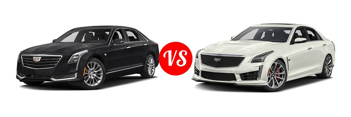 2016 Cadillac CT6 Sedan AWD / Luxury AWD / Platinum AWD / Premium Luxury AWD / RWD vs. 2016 Cadillac CTS-V Sedan 4dr Sdn - Front Left Comparison