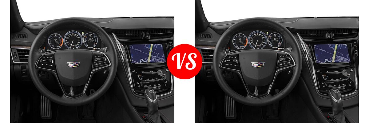 2016 Cadillac CTS V-Sport Sedan V-Sport RWD vs. 2016 Cadillac CTS V-Sport Premium Sedan V-Sport Premium RWD - Dashboard Comparison
