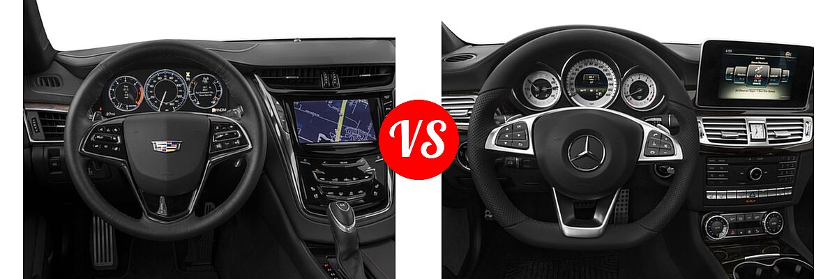 2016 Cadillac CTS V-Sport Premium Sedan V-Sport Premium RWD vs. 2016 Mercedes-Benz CLS-Class Sedan CLS 550 - Dashboard Comparison