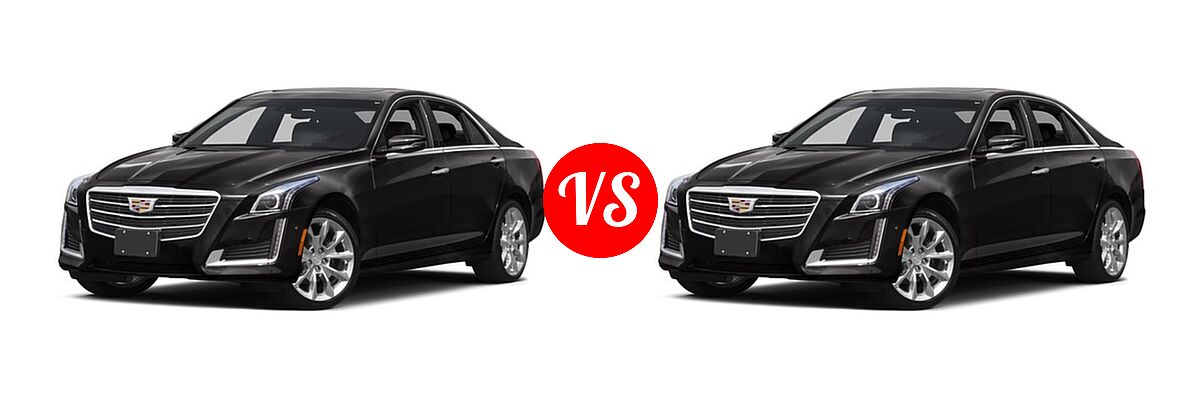2016 Cadillac CTS V-Sport Sedan V-Sport RWD vs. 2016 Cadillac CTS V-Sport Premium Sedan V-Sport Premium RWD - Front Left Comparison