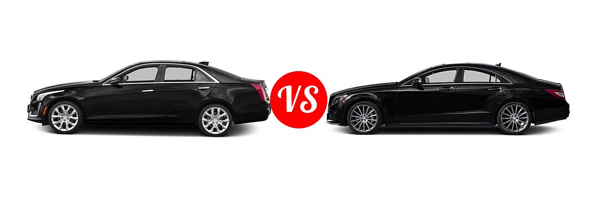 2016 Cadillac CTS V-Sport Premium Sedan V-Sport Premium RWD vs. 2016 Mercedes-Benz CLS-Class Sedan CLS 550 - Side Comparison