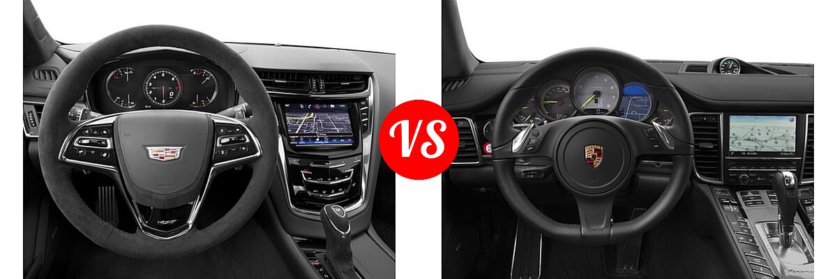 2016 Cadillac CTS-V Sedan 4dr Sdn vs. 2016 Porsche Panamera Sedan Hybrid S E-Hybrid - Dashboard Comparison