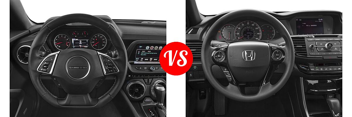 2016 Chevrolet Camaro Coupe LT vs. 2016 Honda Accord Coupe LX-S - Dashboard Comparison