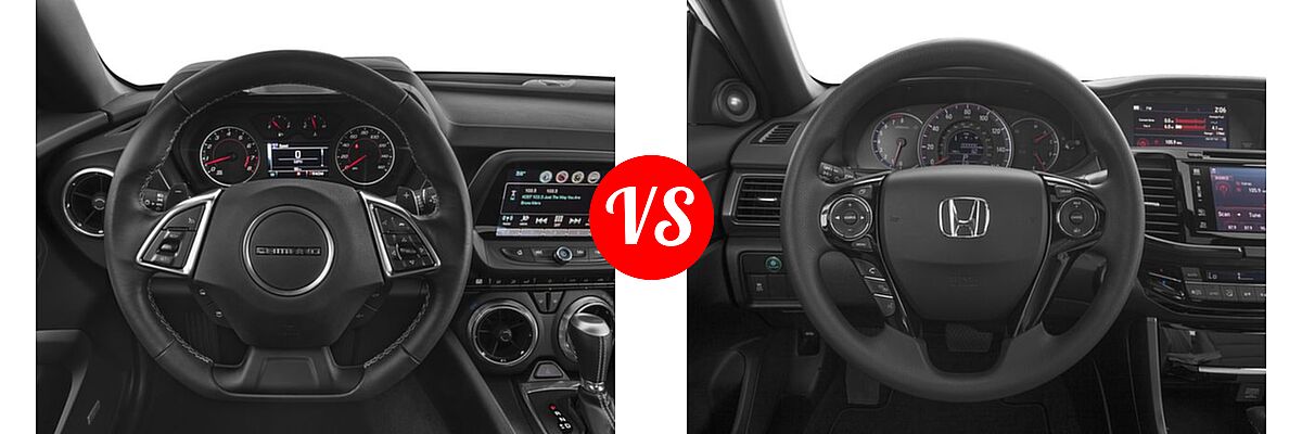 2016 Chevrolet Camaro Coupe LT vs. 2016 Honda Accord Coupe EX - Dashboard Comparison
