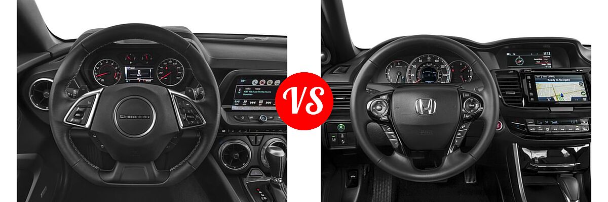 2016 Chevrolet Camaro Coupe LT vs. 2016 Honda Accord Coupe EX-L - Dashboard Comparison