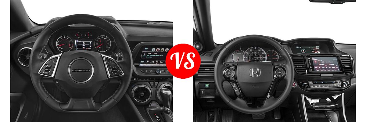 2016 Chevrolet Camaro Coupe LT vs. 2016 Honda Accord Coupe EX-L - Dashboard Comparison