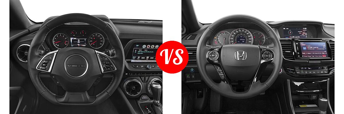 2016 Chevrolet Camaro Coupe LT vs. 2016 Honda Accord Coupe Touring - Dashboard Comparison