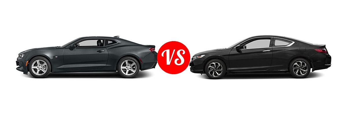 2016 Chevrolet Camaro Coupe LT vs. 2016 Honda Accord Coupe LX-S - Side Comparison