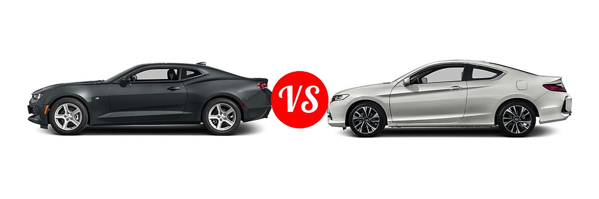 2016 Chevrolet Camaro Coupe LT vs. 2016 Honda Accord Coupe EX-L - Side Comparison