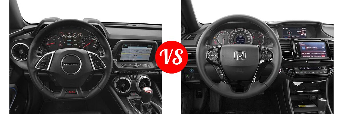 2016 Chevrolet Camaro Coupe SS vs. 2016 Honda Accord Coupe Touring - Dashboard Comparison