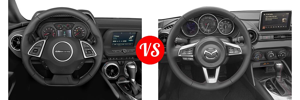 2016 Chevrolet Camaro Convertible LT vs. 2016 Mazda MX-5 Miata Convertible Club - Dashboard Comparison