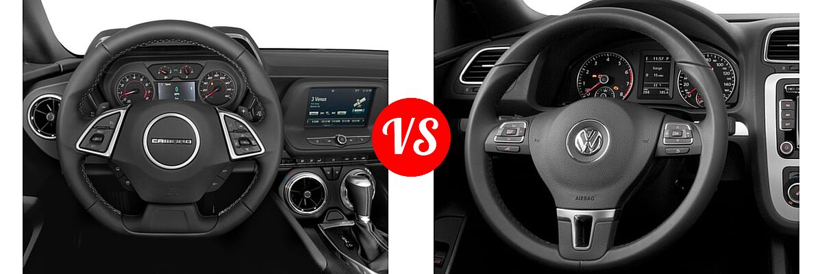 2016 Chevrolet Camaro Convertible LT vs. 2016 Volkswagen Eos Convertible Komfort - Dashboard Comparison