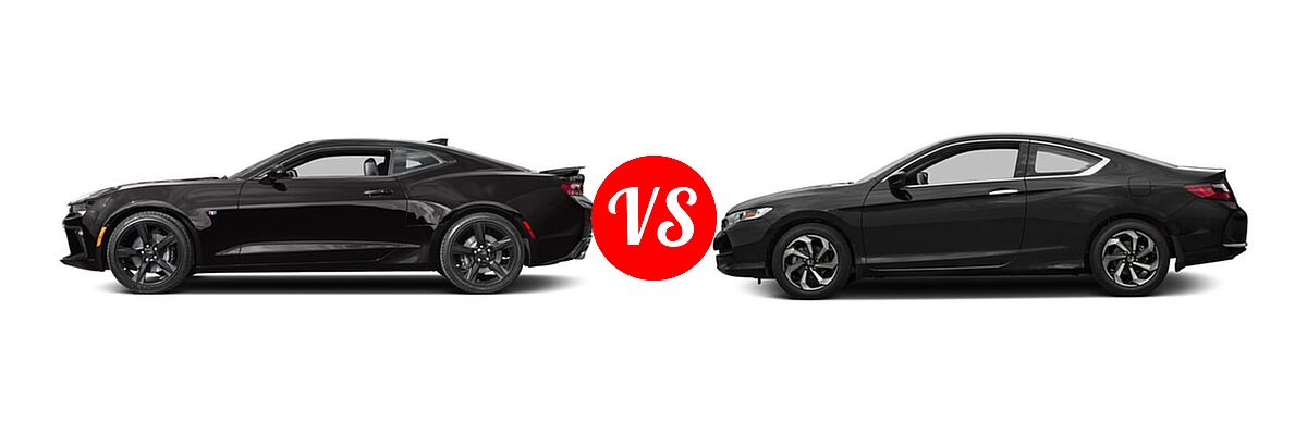 2016 Chevrolet Camaro Coupe SS vs. 2016 Honda Accord Coupe LX-S - Side Comparison