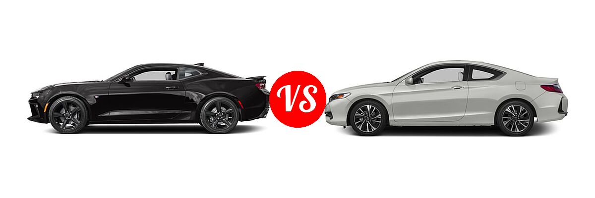 2016 Chevrolet Camaro Coupe SS vs. 2016 Honda Accord Coupe EX - Side Comparison