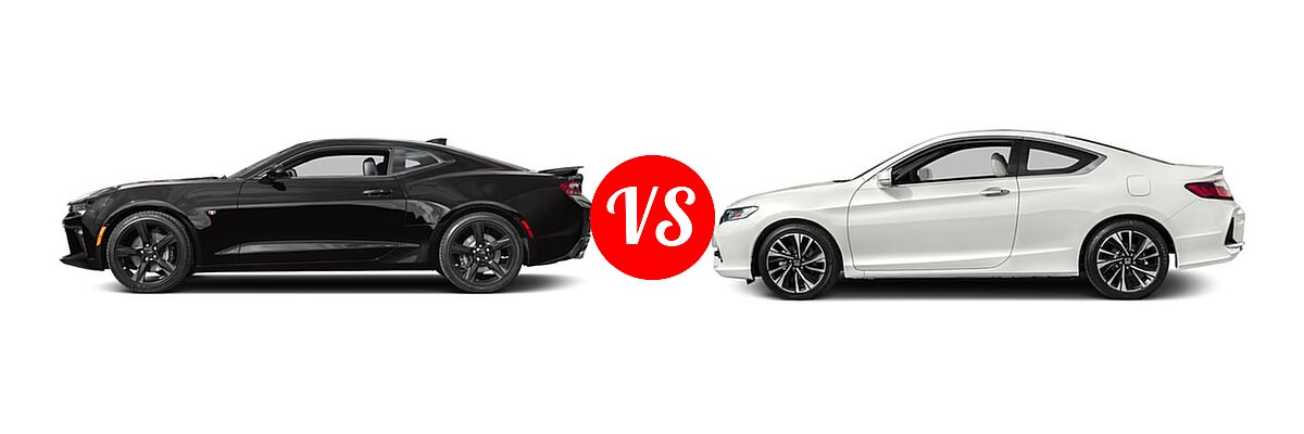 2016 Chevrolet Camaro Coupe SS vs. 2016 Honda Accord Coupe EX-L - Side Comparison