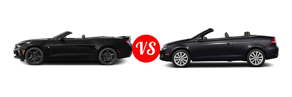 2016 Chevrolet Camaro Convertible SS vs. 2016 Volkswagen Eos Convertible Komfort - Side Comparison