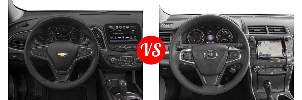 2016 Chevrolet Malibu Sedan LT vs. 2016 Toyota Camry Sedan SE / SE w/Special Edition Pkg / XSE - Dashboard Comparison