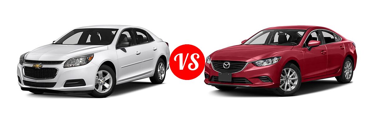2016 Chevrolet Malibu Limited Sedan LS vs. 2016 Mazda 6 Sedan i Sport - Front Left Comparison