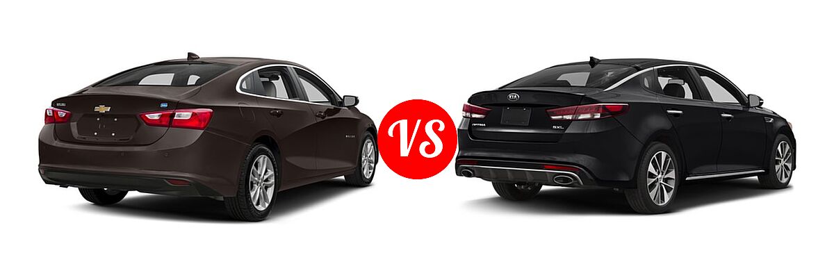 2016 Chevrolet Malibu Sedan Hybrid Hybrid vs. 2016 Kia Optima Sedan SX Turbo / SXL Turbo - Rear Right Comparison