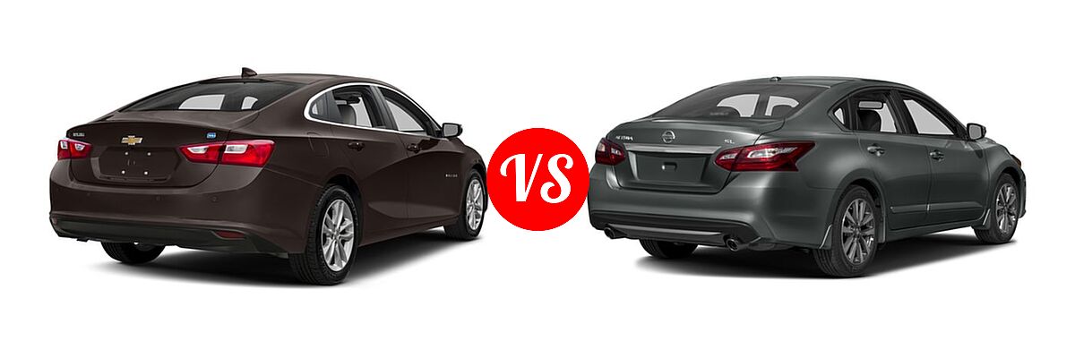 2016 Chevrolet Malibu Sedan Hybrid Hybrid vs. 2016 Nissan Altima Sedan 2.5 SL / 3.5 SL - Rear Right Comparison