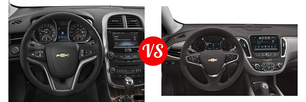 2016 Chevrolet Malibu Limited Sedan LT vs. 2016 Chevrolet Malibu Sedan Premier - Dashboard Comparison