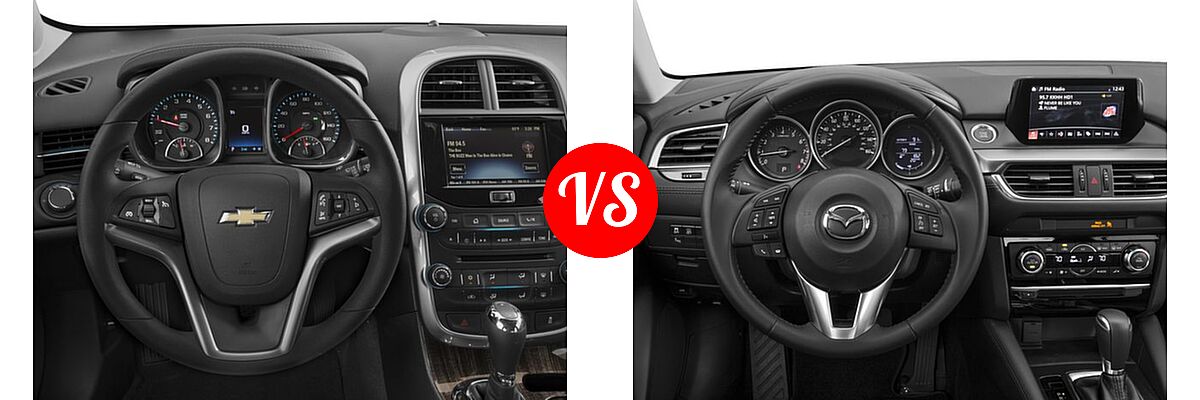 2016 Chevrolet Malibu Limited Sedan LT vs. 2016 Mazda 6 Sedan i Touring - Dashboard Comparison