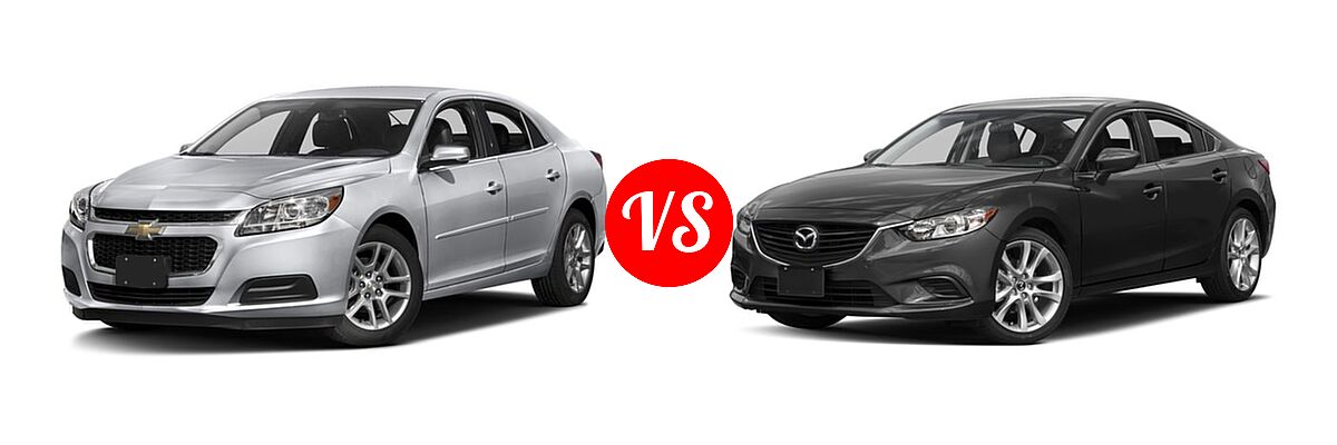 2016 Chevrolet Malibu Limited Sedan LT vs. 2016 Mazda 6 Sedan i Touring - Front Left Comparison