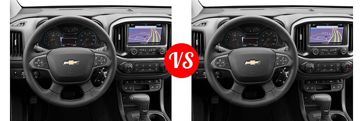 2016 Chevrolet Colorado Pickup 4WD Z71 vs. 2016 Chevrolet Colorado Pickup 4WD Z71 - Dashboard Comparison