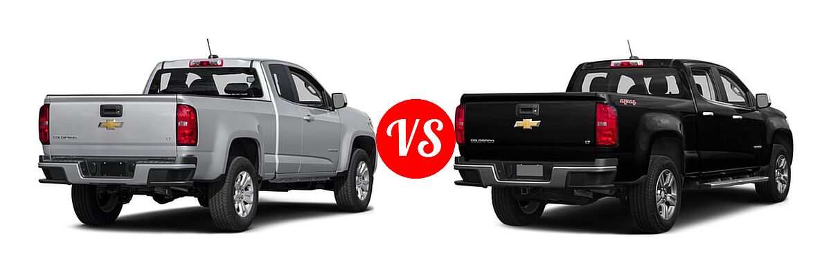 2016 Chevrolet Colorado Pickup 2WD LT vs. 2016 Chevrolet Colorado Pickup 2WD LT / 4WD Z71 - Rear Right Comparison