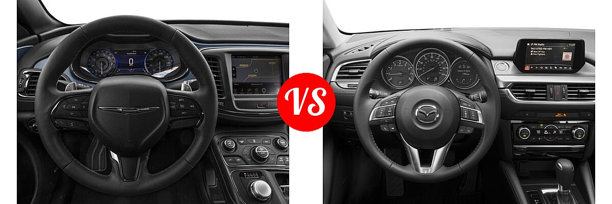 2016 Chrysler 200 Sedan S / Touring vs. 2016 Mazda 6 Sedan i Grand Touring - Dashboard Comparison