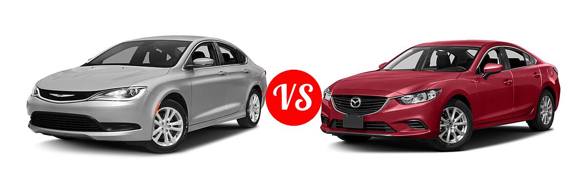 2016 Chrysler 200 Sedan LX vs. 2016 Mazda 6 Sedan i Sport - Front Left Comparison
