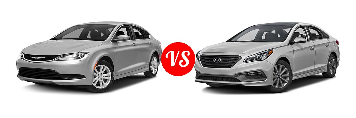 2016 Chrysler 200 Sedan LX vs. 2016 Hyundai Sonata Sedan 2.0T Limited - Front Left Comparison