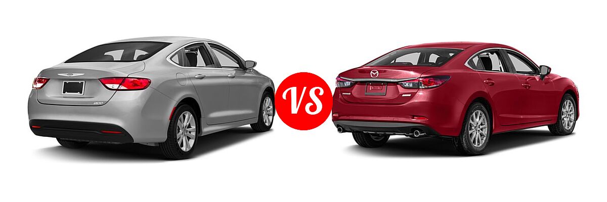 2016 Chrysler 200 Sedan LX vs. 2016 Mazda 6 Sedan i Sport - Rear Right Comparison