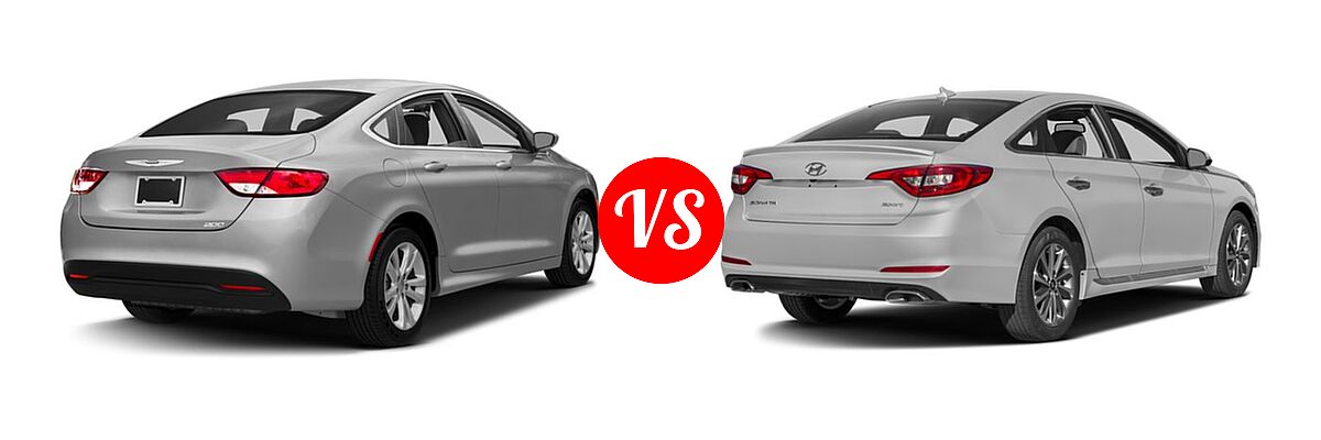2016 Chrysler 200 Sedan LX vs. 2016 Hyundai Sonata Sedan 2.4L Sport - Rear Right Comparison