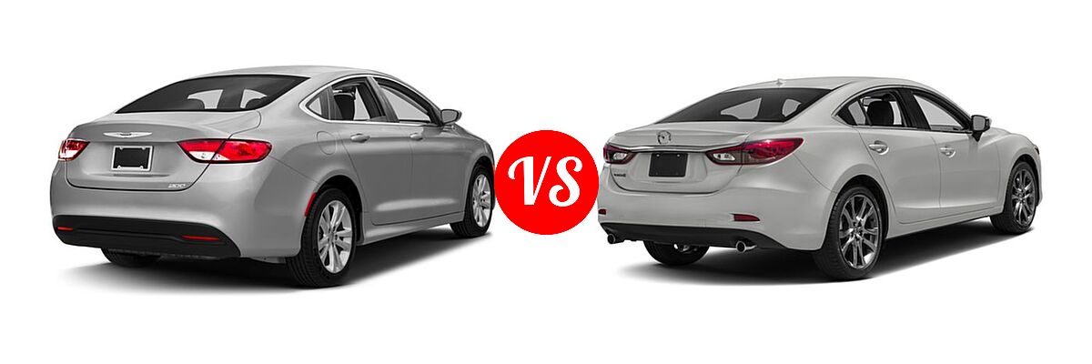 2016 Chrysler 200 Sedan LX vs. 2016 Mazda 6 Sedan i Grand Touring - Rear Right Comparison