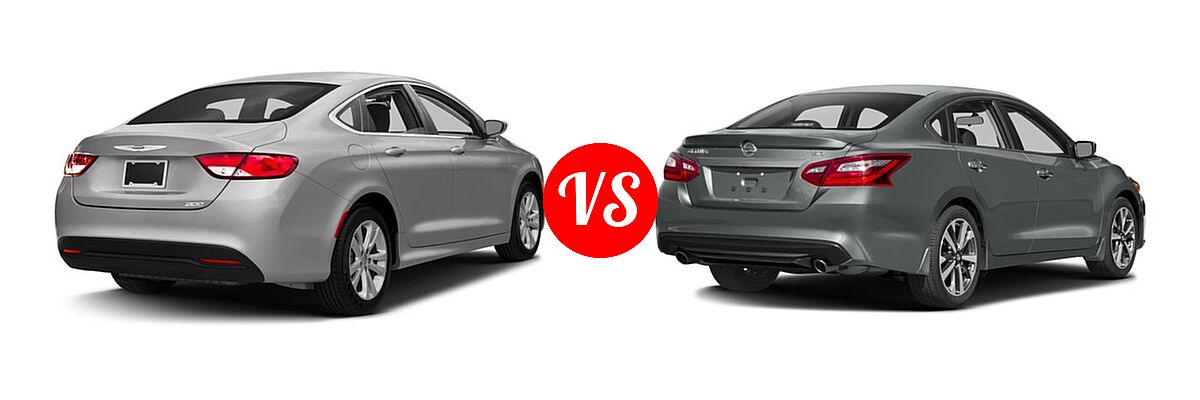 2016 Chrysler 200 Sedan LX vs. 2016 Nissan Altima Sedan 2.5 SR / 3.5 SR - Rear Right Comparison