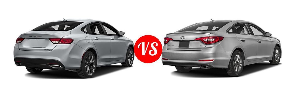 2016 Chrysler 200 Sedan S / Touring vs. 2016 Hyundai Sonata Sedan 1.6T Eco - Rear Right Comparison