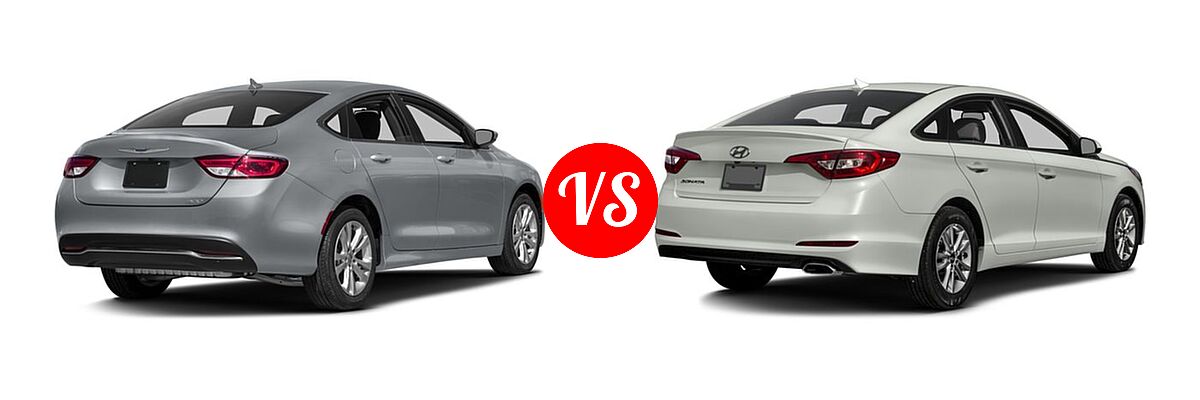 2016 Chrysler 200 Sedan Limited vs. 2016 Hyundai Sonata Sedan 2.4L Limited / 2.4L SE - Rear Right Comparison