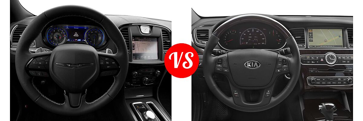 2016 Chrysler 300 Sedan 300S Alloy Edition vs. 2016 Kia Cadenza Sedan Limited - Dashboard Comparison