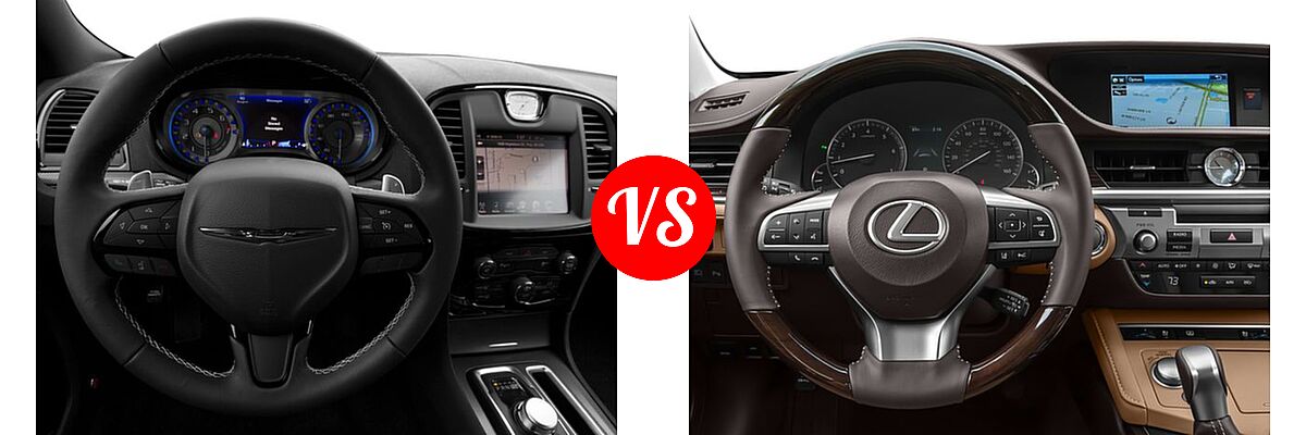 2016 Chrysler 300 Sedan 300S Alloy Edition vs. 2016 Lexus ES 350 Sedan 4dr Sdn - Dashboard Comparison