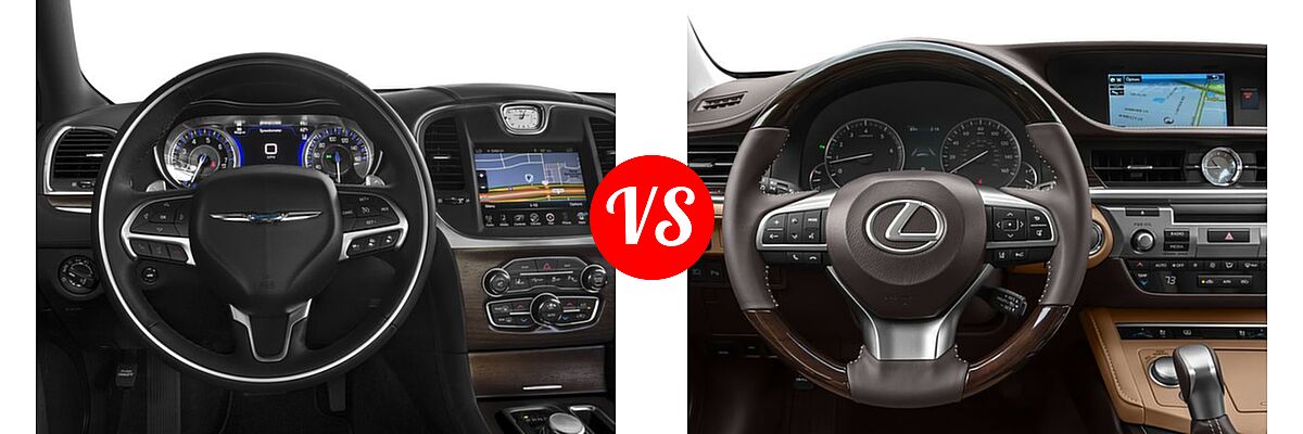 2016 Chrysler 300 Sedan 300C Platinum vs. 2016 Lexus ES 350 Sedan 4dr Sdn - Dashboard Comparison