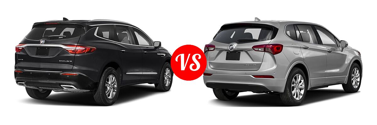 2020 Buick Enclave SUV Essence / Preferred / Premium vs. 2019 Buick Envision SUV Essence / FWD 4dr / Preferred / Premium / Premium II - Rear Right Comparison