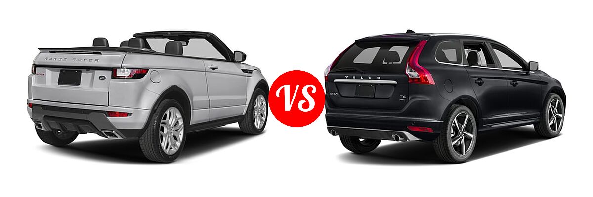 2017 Land Rover Range Rover Evoque SUV HSE Dynamic / SE Dynamic vs. 2017 Volvo XC60 SUV R-Design - Rear Right Comparison