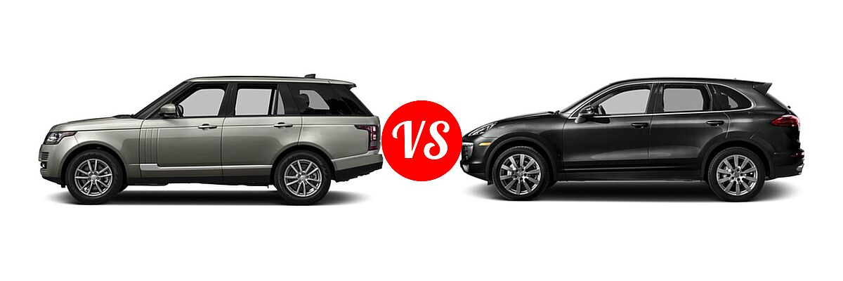 2017 Land Rover Range Rover SV Autobiography Dynamic SUV SV Autobiography Dynamic vs. 2017 Porsche Cayenne SUV S - Side Comparison