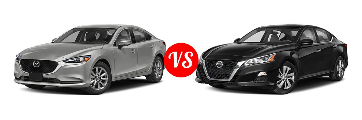2021 Mazda 6 Sedan Sport vs. 2021 Nissan Altima Sedan 2.5 S - Front Left Comparison
