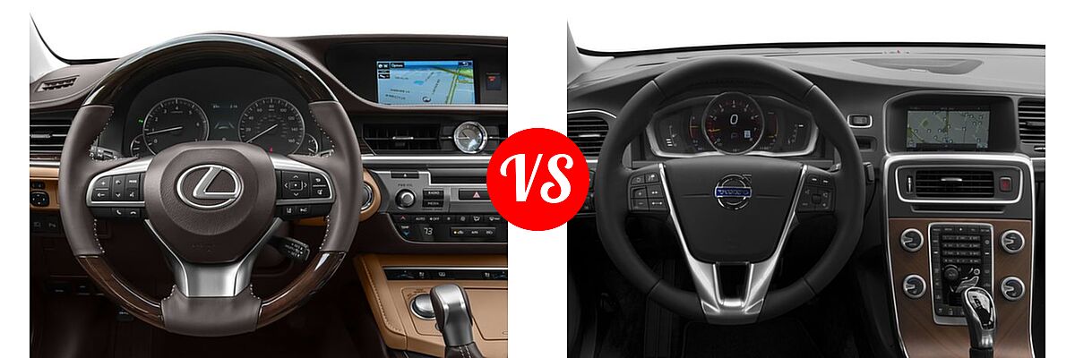 2017 Lexus ES 350 Sedan ES 350 vs. 2017 Volvo S60 Sedan Inscription / Inscription Platinum - Dashboard Comparison